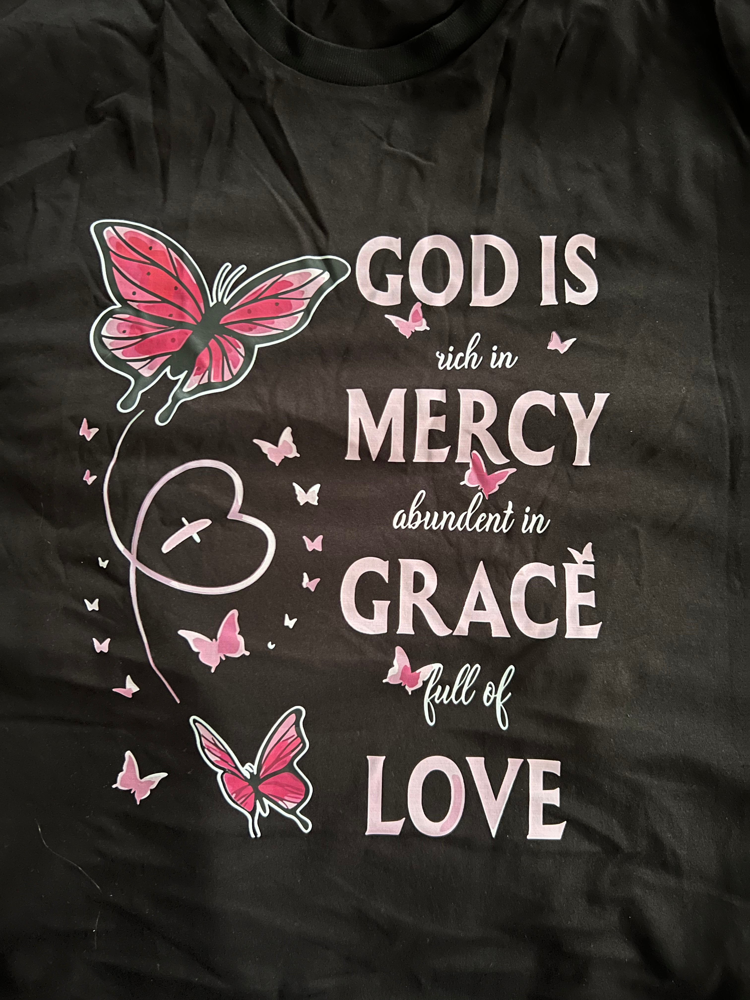 Faith Inspired T-Shirts God is rich in Mercy